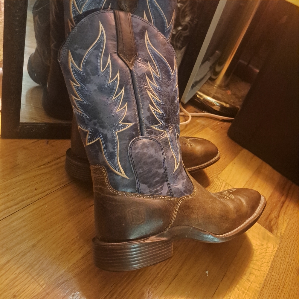 Noble Outfitters Men's Brown Leather Cowboy Boots Size 10.5 style# 05021
